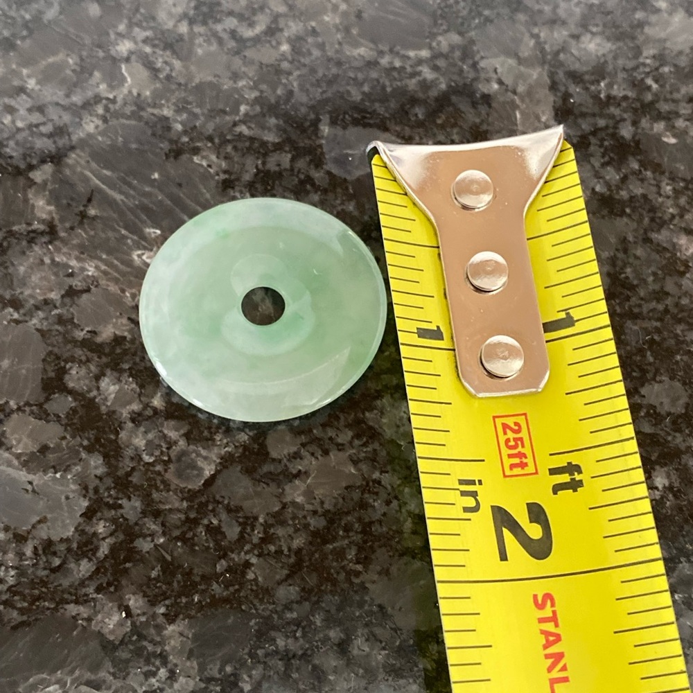 Jade circle pendant